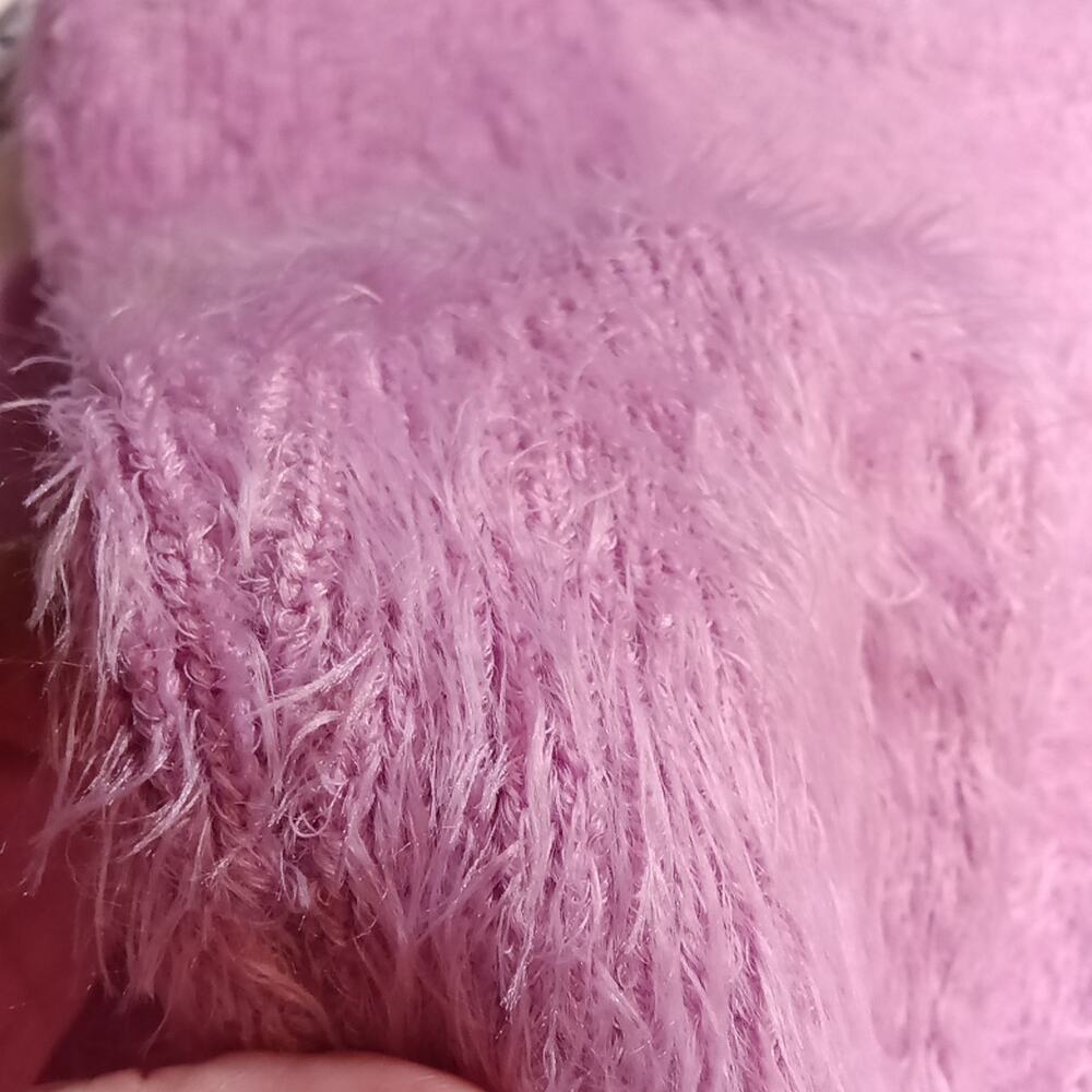 show me your mumu sweater Xl Pink Eyelash Oversize Pretty Pink Knit Cozy Comfort - Picture 7 of 7